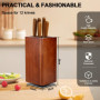Bloc Couteau Cuisine, Range Couteaux de Cuisine, Porte Couteau, Blocs Couteaux Vides, Support Couteau de Cuisine Bois, Bloc à Co