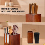 Bloc Couteau Cuisine, Range Couteaux de Cuisine, Porte Couteau, Blocs Couteaux Vides, Support Couteau de Cuisine Bois, Bloc à Co