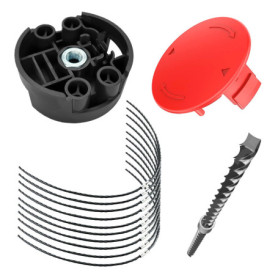 CHIHOLEN Fil de débroussailleuse compatible avec Bosch F016800431,37 cm x 3,5 mm pour débroussailleuse Bosch AFS 23-37, avec cou