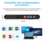 Telecommande Powerpoint,Pointeur laser de Présentation Clicker,Telecommande Ordinateur Powerpoint Pointeur du Présentateur avec 