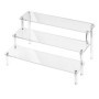 Strehknewen 3 niveaux Acrylique présentoir, Vitrine figurine, organisateur de parfum, étagère transparente pour figurines, bijou