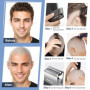 PRITECH Rasoir Électrique 2-en-1 pour Hommes – Rasoir à Lame Foil & Tondeuse Escamotable pour Barbe et Crâne, 3 Vitesses Réglabl