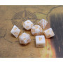 CREEBUY DND Jeu de dés polyédriques blanc nacré pour Donjons et Dragons D&D Pathfinder MTG Jeu de rôle RPG