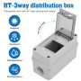 Szaboviktoria coffret electrique etanche Avec 3 Modules, Cache Tableau Electrique, boitier etanche exterieur, boitier de distrib