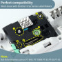COLORWING Lot de 3 rubans encreurs compatibles pour Brother Ptouch TZe-131 - Noir sur transparent 12 mm - Tze131 TZ 131 - Pour B