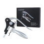 CLWCOE Tire-Bouchons,Ouvre-Bouteilles Levier avec Coffret Cadeaux,Ensembles d'accessoires pour Vin avec Décapsuleur,Coupe-Capsul