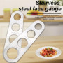 Mesureur de Spaghetti, Mesureur de Pâtes en Acier Inoxydable à 4 Trous, Outil de Mesure Pâtes Nouilles, Gadgets de Contrôle de P