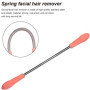 Epilateur Visage, 2 Pcs Épilateur de Visage à Ressort, Epilateur Visage en Métal, Épilateur À Bâtonnets D'Épilation Du Visage, O