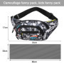 Waist Bag Camo Grande Capacité Sac Banane 1pcs Sport Sacs Bananes De Randonnée Vintage Tendance Imperméable Tissu Nylon avec Fer