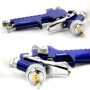 Pistolet à Peinture HVLP Pistolet pulvérisateur Professionnel avec Godet en Plastique de 120 ML et Buses 0.8mm Spray Gun