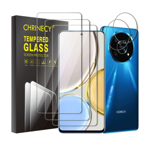 CHRINECY [5 pièces Lot de 3 films de protection d'écran pour Honor Magic 4 Lite 5G + 2 films de protection d'écran pour appareil