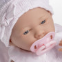 JC TOYS Berenguer - 18053 Poupon réaliste petite fille - tenue rose en tricot avec couverture - 20.57x37.08x18.29 cm