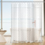 KILDOWS Rideau de Douche Anti Moisissure 180 X 200 cm，3D Transparent EVA Rideaux de Douche Lavable avec 12 Crochetspour Baignoir
