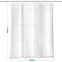 KILDOWS Rideau de Douche Anti Moisissure 180 X 200 cm，3D Transparent EVA Rideaux de Douche Lavable avec 12 Crochetspour Baignoir