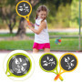 YBCCBY Raquette de Tennis pour Enfants, Raquette Badminton Enfant Balles et Raquettes de Plage Plastique Jeu de Raquette Légères