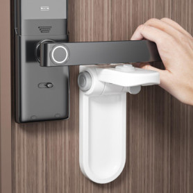 Cispree bloque porte bébé (Lot de 2), bloc porte securite bebe, butée temporaire à levier pour chambre à coucher, tout-petits et