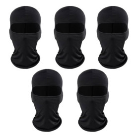 SEFIRST 5 Pcs Cagoule Masque de Ski, Cagoule Moto Balaclava Hiver Tour de Cou Homme Femme Coupe, Protection UV, Charpe de Cou d'