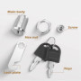 NXPUXP 16 mmSerrure Boite Aux Lettre,Serrure De Sécurité De Boîte Aux Lettres En Acier Inoxydable,Serrure À Levier Pour Boîtes A