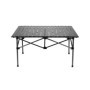QWORK® Table Pliante, Table Pliante Camping, 95 * 55 * 50cm, Noir, pour Barbecue, Voyage, Pêche, Pique-Nique