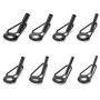 QWORK® 40 Pièces Anneau Canne a Peche Kit de réparation, Anneau de Pointe de Canne à Pêche avec Anneaux de Guidage en Céramique 