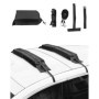 QWORK® Kit de Barre de Toit Souples avec Sangles de Fixation, pour Kayak, Planche de Surf, Canoë, Planche à Neige, Planche à Pag
