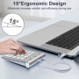 Pavé Numérique avec USB A/USB C, Multifonctions Clavier Numérique avec 3 Ports USB 2.0, 18 touches, Mini Clavier Numérique Ergon