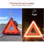 Triangle de signalisation pour voiture, trépied d'avertissement réfléchissant pliable, adapté pour l'assistance routière, les ac
