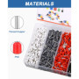 1800 Embouts de Câble Isolés, Embouts de Câble Set, 0,5 mm² – 10 mm², Cosse à Sertir Viroles Connecteur, Embouts de Câble Isolés