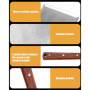 Kureny Set de spatules à Barbecue en Acier Inoxydable,spatule plancha,avec Un Grand Retourneur de Grillades et Un Écraseur à Bur