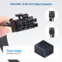 Cable Matters Câble d'alimentation GPU 8 broches 60cm, Câble EPS 8 broches/ATX 8 broches mâle vers PCIe 6+2 broches mâle, Câble 