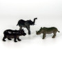 Cubitube - Animaux Sauvages de Deluxebase. 11 pièces de Petites Figurines d'animaux de Safari. Tube de Rangement en Plastique ré