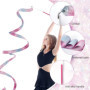 Lot de 10 rubans de danse pour enfants, avec tige de 2 m, ruban de gymnastique rythmique, longs rubans de danse, bande de tourbi