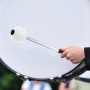 2 PCS Baguette de Tambour,Baguette Tambour avec Feutre De Laine Head,Tambour Maillets Percussion Fanfare Accessoires