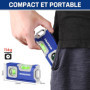 WORKPRO Niveau à Bulle Magnétique de Poche 115 mm - Semelle Aluminium - 2 en 1 Mesure Horizontale et Verticale - Rainure en V po