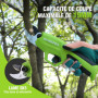 WORKPRO Sécateur Électrique 7,2 V, Professionnel Secateur Electrique avec Lames en SK5, Batterie 2000 mAh, Diamètre de Coupe de 