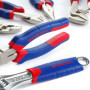 WORKPRO Jeu de Pinces en Cr-V Pince Multiprise, Pince Universelle, Pince Coupante, Pince à Bec Long et Clé à Molette pour Répara