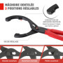 WORKPRO Clé Filtre à Huile Réglable 300mm, Pince Filtre à Huile avec Mâchoire Dentelée, Outil de Retrait de Filtre à Huile Idéal