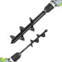 WORKPRO Mèche Jardin Tarière Ø 80 et Ø 40 mm 2 Pièces, Forets de Jardin en Spirale, Outil de Plantation Pratique pour Faire Rapi