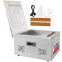 VEVOR Machine à Vide Numérique Machine à Emballer sous Vide Emballage 6,5 cbm/h, Machine sous Vide Professionnel en Acier Inoxyd