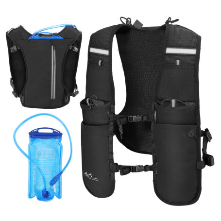 MoKo Running Hydration Vest, Sac à Dos de Course à Pied léger avec vessie d'eau de 1,5L, Sac à Dos de Course à Pied Ajustable et