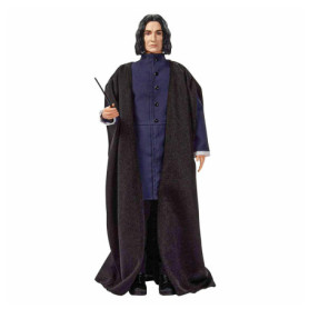 HARRY POTTER poupée articulée Severus Rogue avec Un Costume en Tissu et sa Baguette Magique, à Collectionner, Jouet Enfant, GNR3