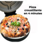 LITTLE BALANCE 8859 My Easy Pizza, Four à Pizzas, Pierre à Pizza Ø 30 cm amovible, Réglable juqu'à 400°C en 4 minutes, Minuteur 