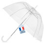 O³ Parapluie Transparent Cloche-Parapluie Resistant au Vent-Grand Paraluie Idéal pour de Jolies Photos de Mariage-Léger et Facil