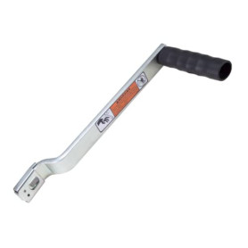 Rebadis Manivelle pour treuil remorque Manuel, poignée Rechange de treuil remorque, avec Fixation de Blocage Mobile, pièce d'ori