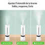 Humidificateur d'air 9L pour maison, bureau, espace commercial, humidificateur d'air bébé, silencieux, brume chaude et froide, a