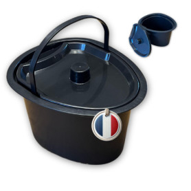 Pot de chambre adulte avec couvercle hygiénique HABEYGARD® | Portable et pratique pour la nuit, idéal pour camping ou maison, co