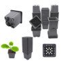 Verdonia 70 Godets Plastique 8cm pour Semis, Repiquage, Bouturage Réutilisables et Résistants - Pots Pratiques avec Trous de Dra