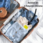 Plaquettes Anti-Punaises de Lit pour Valise, Pack de 2, Protection 5 Semaines, Sans Odeur, Ne tache pas, Idéal pour les voyages 