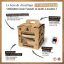 Le Bouscatier Bois de Chauffage pour cheminée poêle Four Pizza cuisinières Barbecue Charbon et brasero. 20L Bois séché hêtre chê