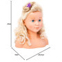Bayer Design 90005AB Tête à Coiffer et Maquiller Super Model avec Accessoires, tête coiffante Enfant, Cheveux blonds